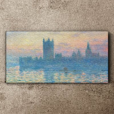 Sunset over London Canvas print