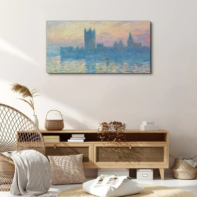 Sunset over London Canvas print
