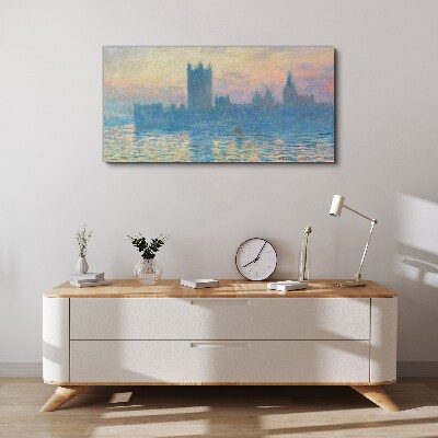 Sunset over London Canvas print