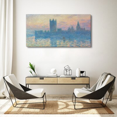 Sunset over London Canvas print