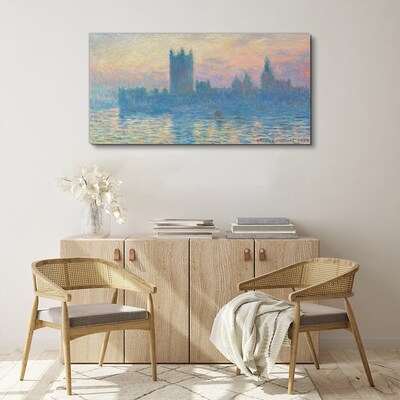 Sunset over London Canvas print