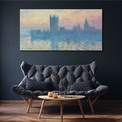 Sunset over London Canvas print