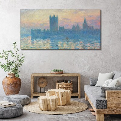 Sunset over London Canvas print