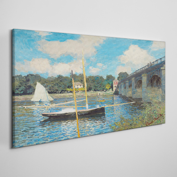 A quiet port on a sunny day Canvas print