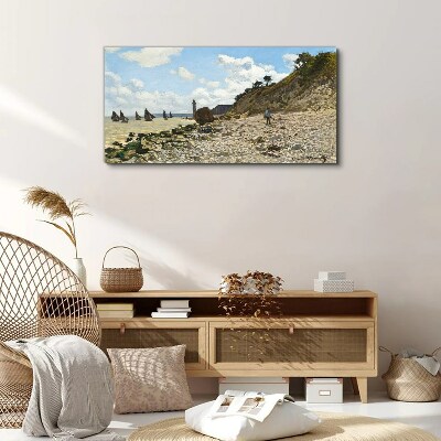 A quiet coast with a lighthouse Canvas print