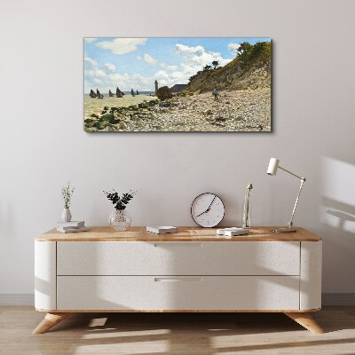 A quiet coast with a lighthouse Canvas print