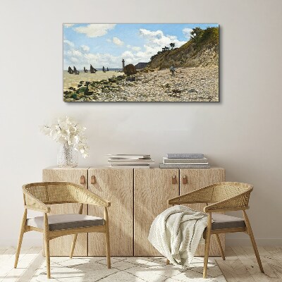 A quiet coast with a lighthouse Canvas print