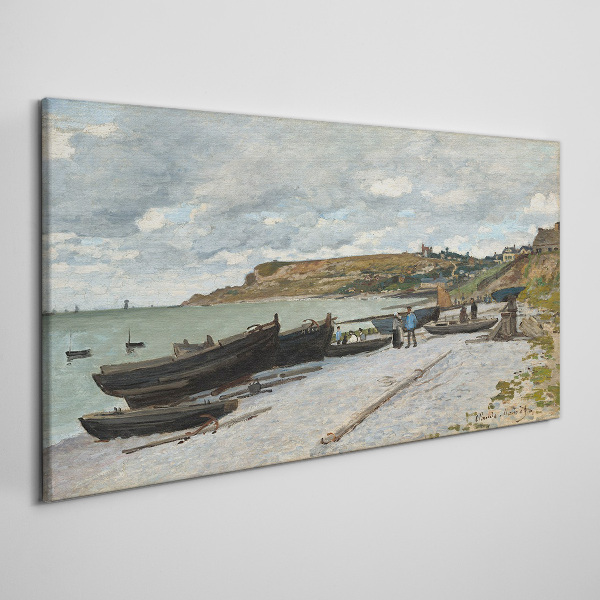 A quiet port on a summer day Canvas print