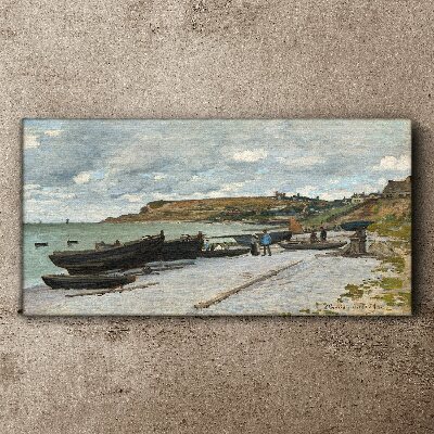 A quiet port on a summer day Canvas print