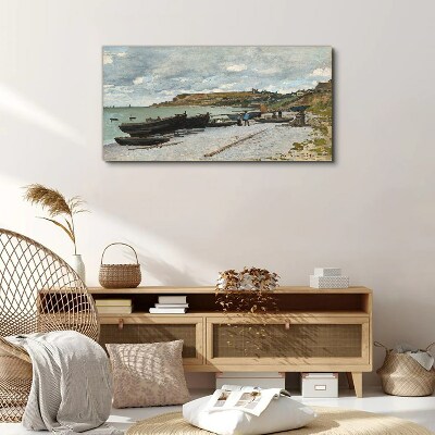 A quiet port on a summer day Canvas print