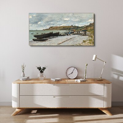 A quiet port on a summer day Canvas print