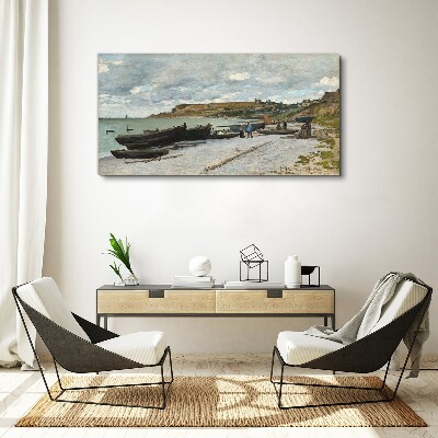 A quiet port on a summer day Canvas print
