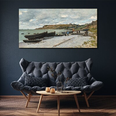 A quiet port on a summer day Canvas print