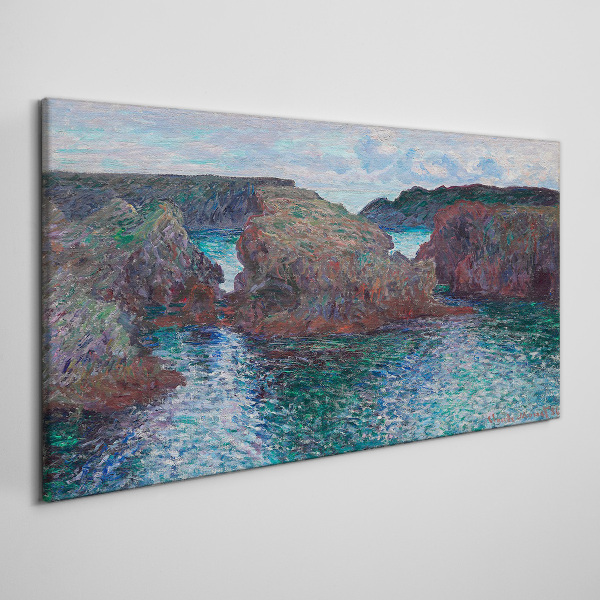 Sea cliffs in daylight Canvas print