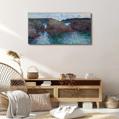 Sea cliffs in daylight Canvas print