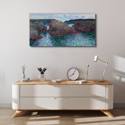 Sea cliffs in daylight Canvas print