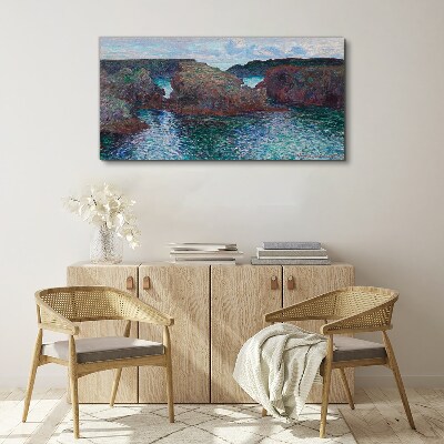 Sea cliffs in daylight Canvas print