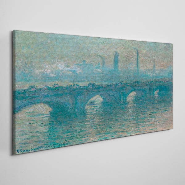 London Bridges in the Fog Canvas print