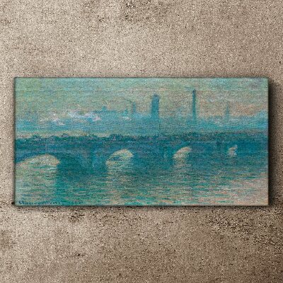 London Bridges in the Fog Canvas print