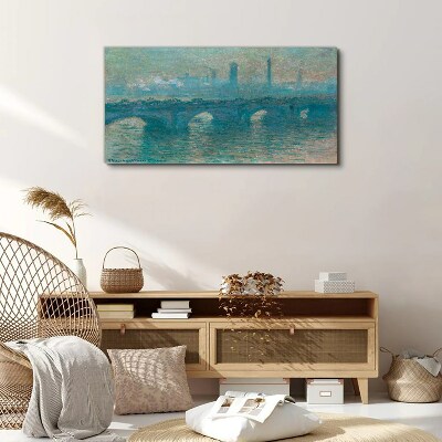 London Bridges in the Fog Canvas print