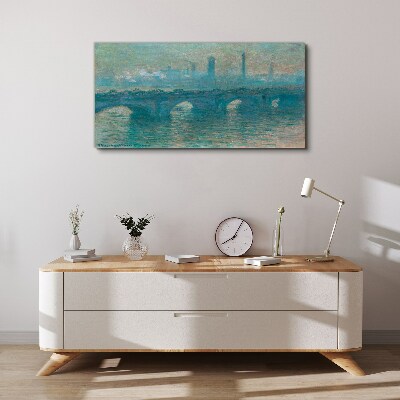 London Bridges in the Fog Canvas print