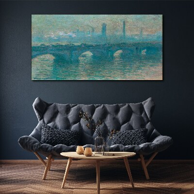 London Bridges in the Fog Canvas print