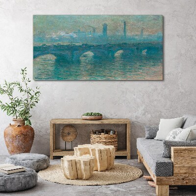 London Bridges in the Fog Canvas print