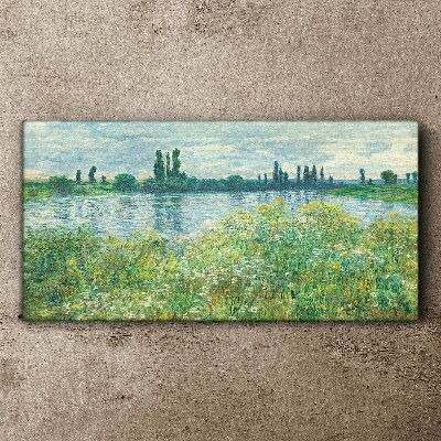View of the river in the green Canvas print