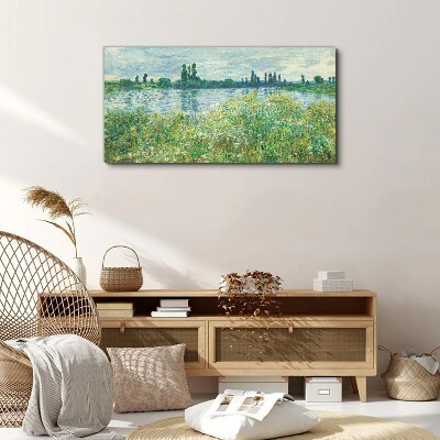 View of the river in the green Canvas print