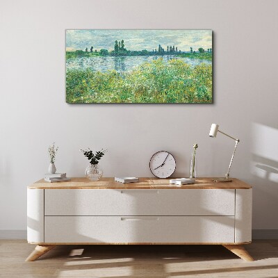 View of the river in the green Canvas print