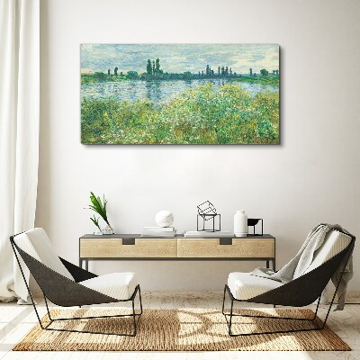View of the river in the green Canvas print