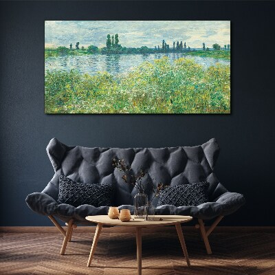 View of the river in the green Canvas print