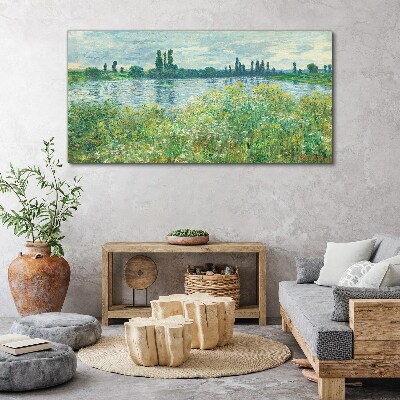 View of the river in the green Canvas print