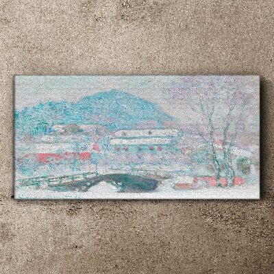 Winter landscape Canvas print