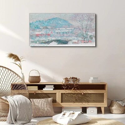 Winter landscape Canvas print
