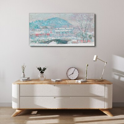 Winter landscape Canvas print