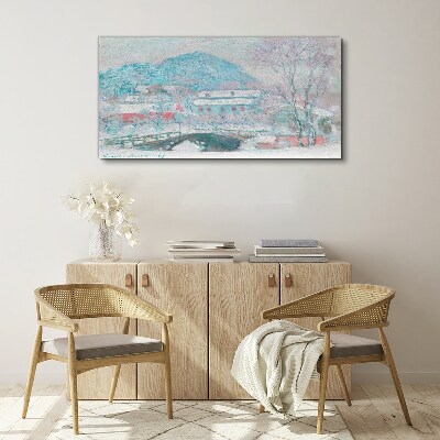 Winter landscape Canvas print