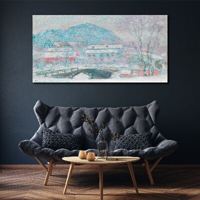 Winter landscape Canvas print