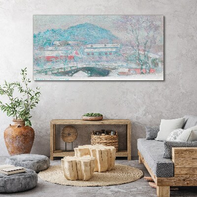 Winter landscape Canvas print