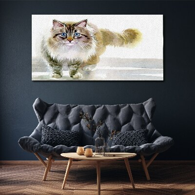Cat in pastel shades Canvas Wall art
