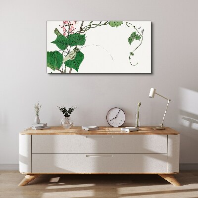 Flowers and insects in harmony Canvas print
