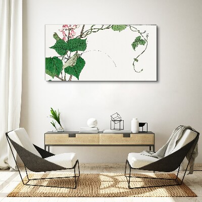 Flowers and insects in harmony Canvas print