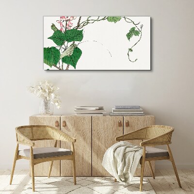 Flowers and insects in harmony Canvas print