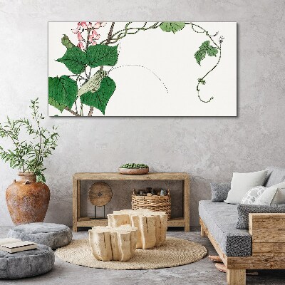 Flowers and insects in harmony Canvas print