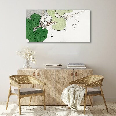 Butterflies and plants in harmony Canvas print