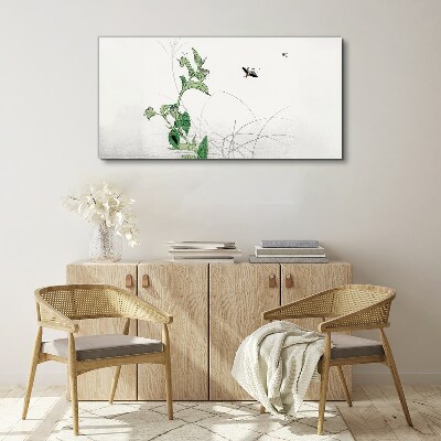 The delicacy of nature with a butterfly Canvas print