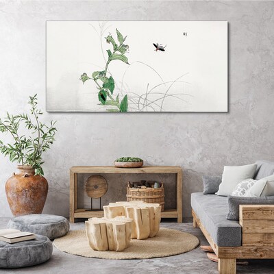 The delicacy of nature with a butterfly Canvas print