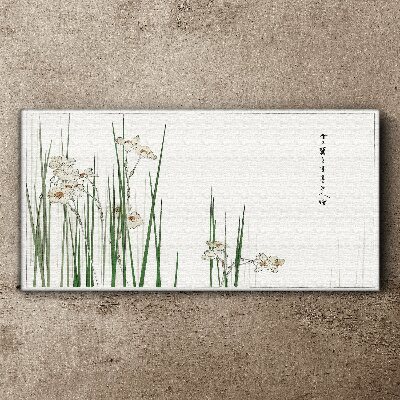 Flowers in the grass Canvas print