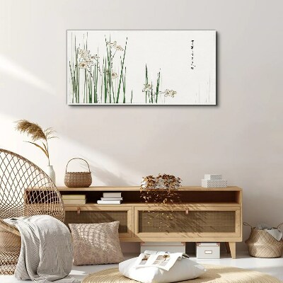 Asian flowers Canvas print