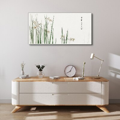 Flowers in the grass Canvas print